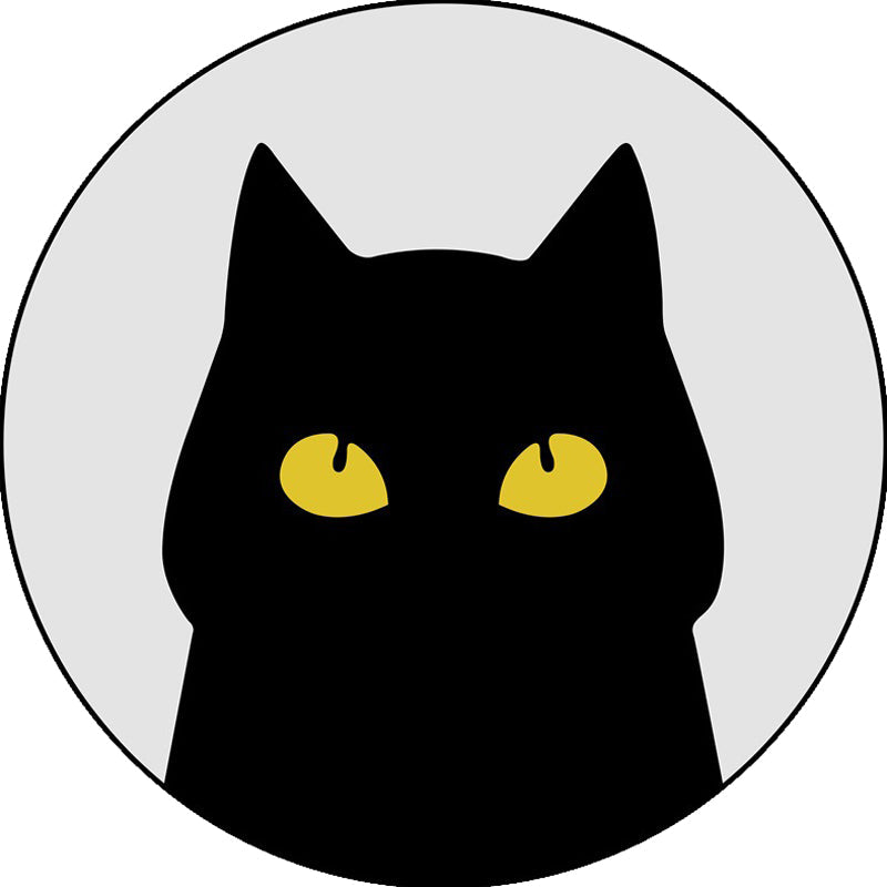 Sikunuo | Gray Children's Room Rug Children Animal Cat Funny Facial Expression Pattern Area Rug Polyester Stain Resistant Rug