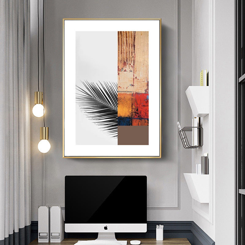 Sikunuo | Multicolored abstract canvas print tropical textured wall art for home