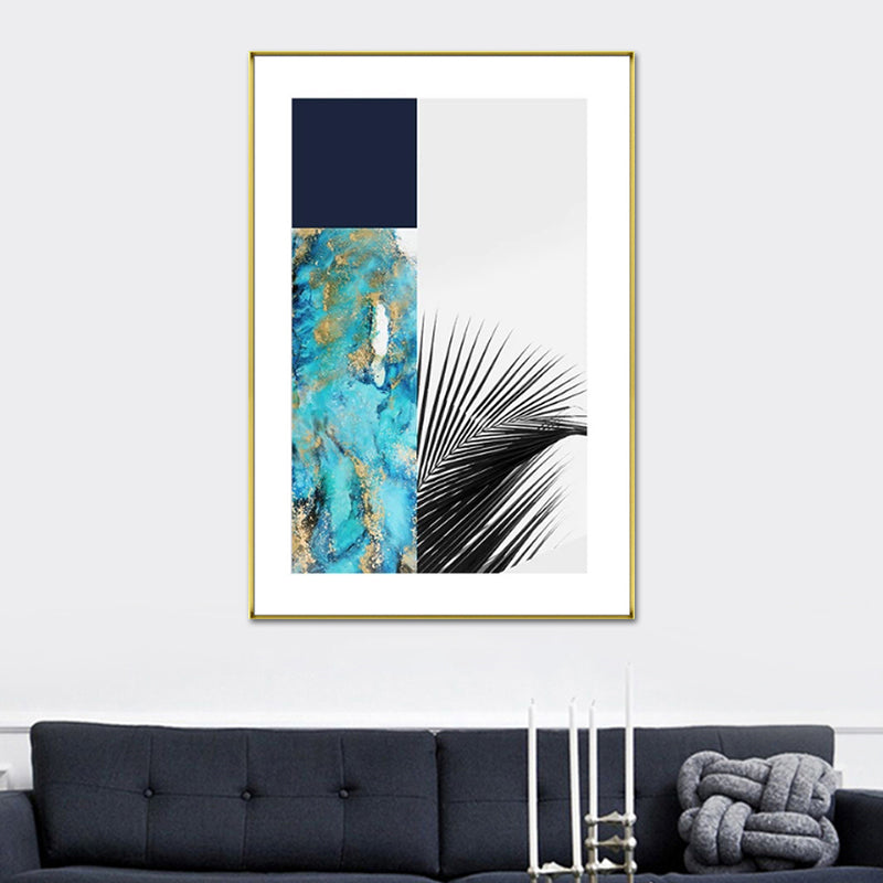 Sikunuo | Multicolored abstract canvas print tropical textured wall art for home
