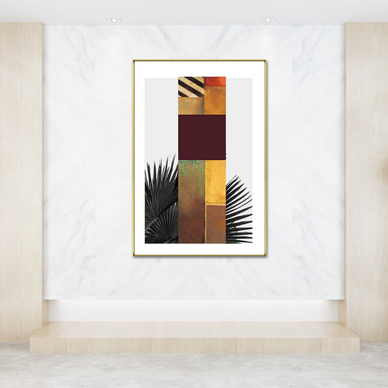 Sikunuo | Multicolored abstract canvas print tropical textured wall art for home