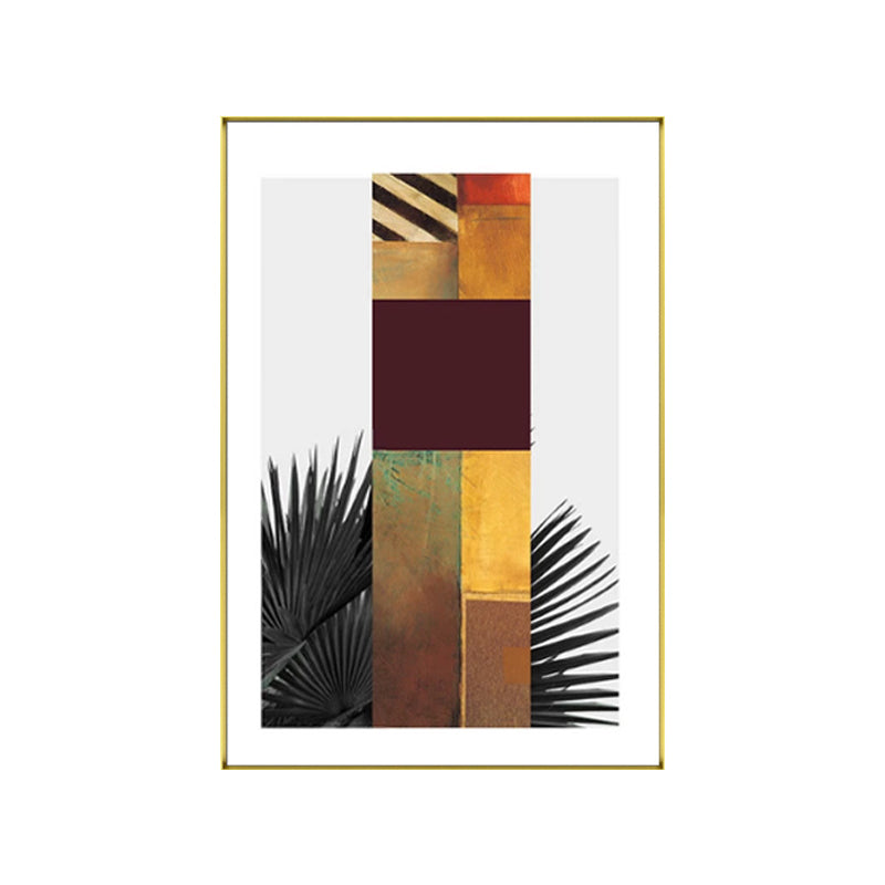 Sikunuo | Multicolored abstract canvas print tropical textured wall art for home