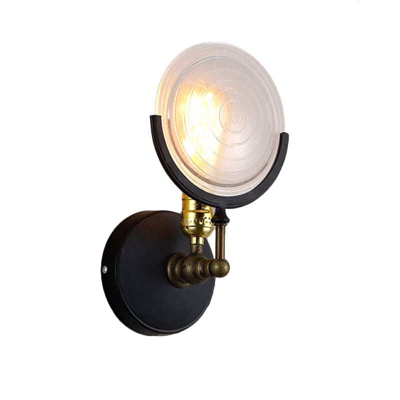 Sikunuo | 1 Light Wall Mounted Light with Clear Glass Plate Postmodern Wall Lighting for the Kitchen