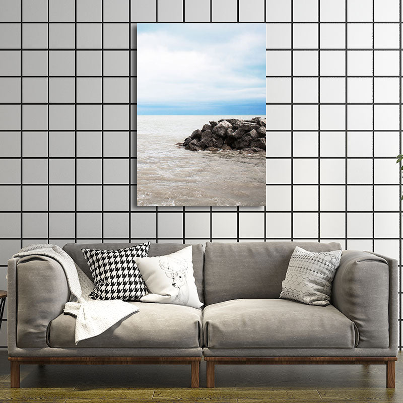 Sikunuo | Textured Landscape Art Print Tropical Canvas Wall Decoration for Living Room