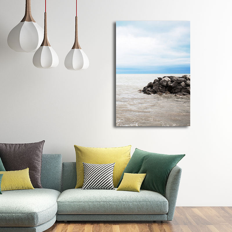 Sikunuo | Textured Landscape Art Print Tropical Canvas Wall Decoration for Living Room