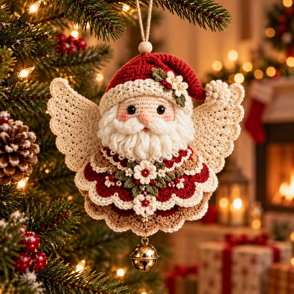 DIY Crochet Christmas Angel Ornament Kit