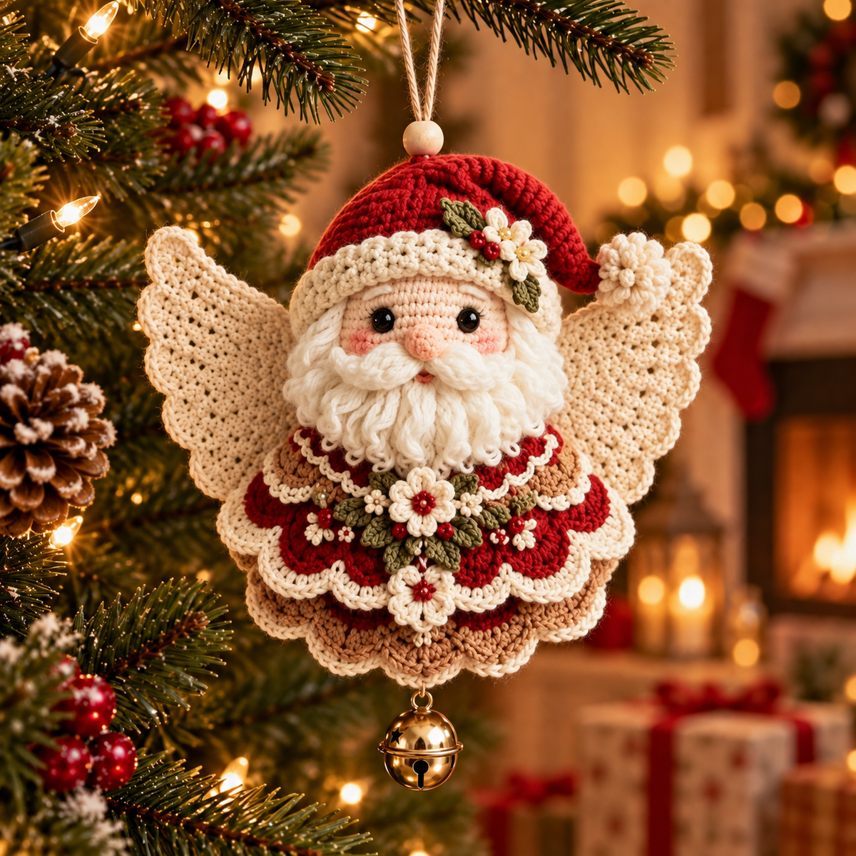 DIY Crochet Christmas Angel Ornament Kit