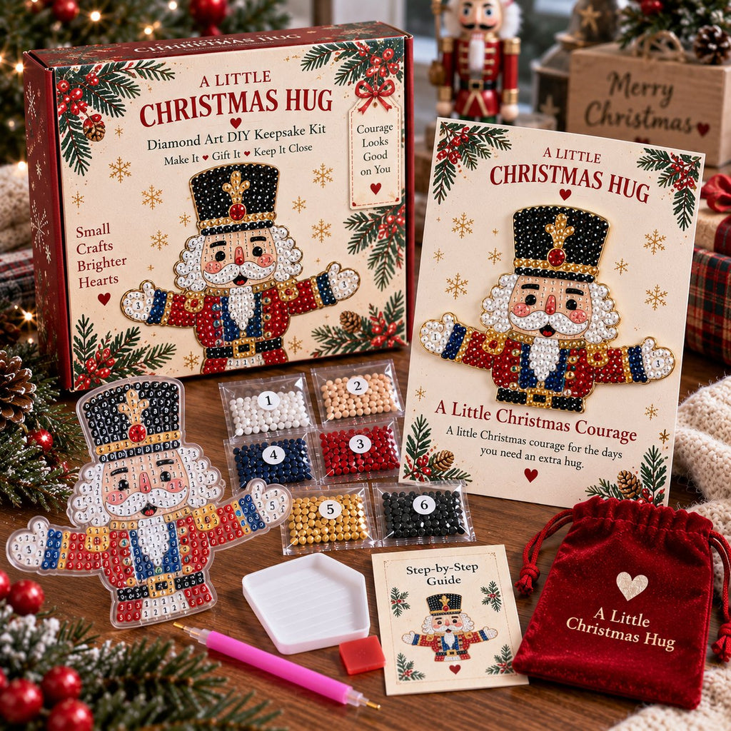 A Little Christmas Hug Diamond Art DIY Keepsake Kit
