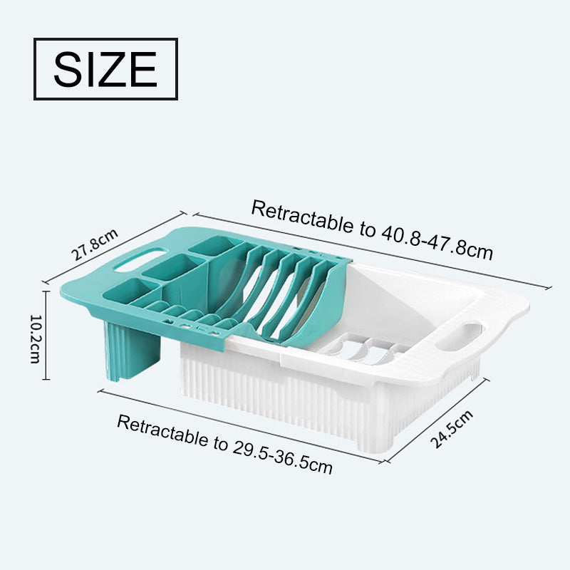 Sikunuo | Efficient Kitchen Retractable Dish Drain Rack