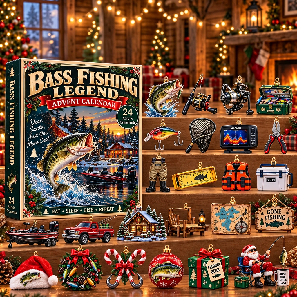 Bass Fishing Legend Christmas Advent Calendar