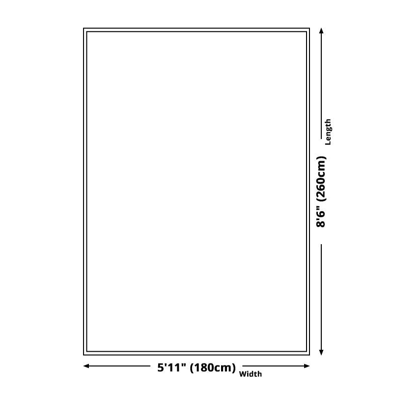 Sikunuo | Gray Irregular Bedroom Carpet Novelty Color Block Pattern Rug Polyester Stain Resistant Carpet