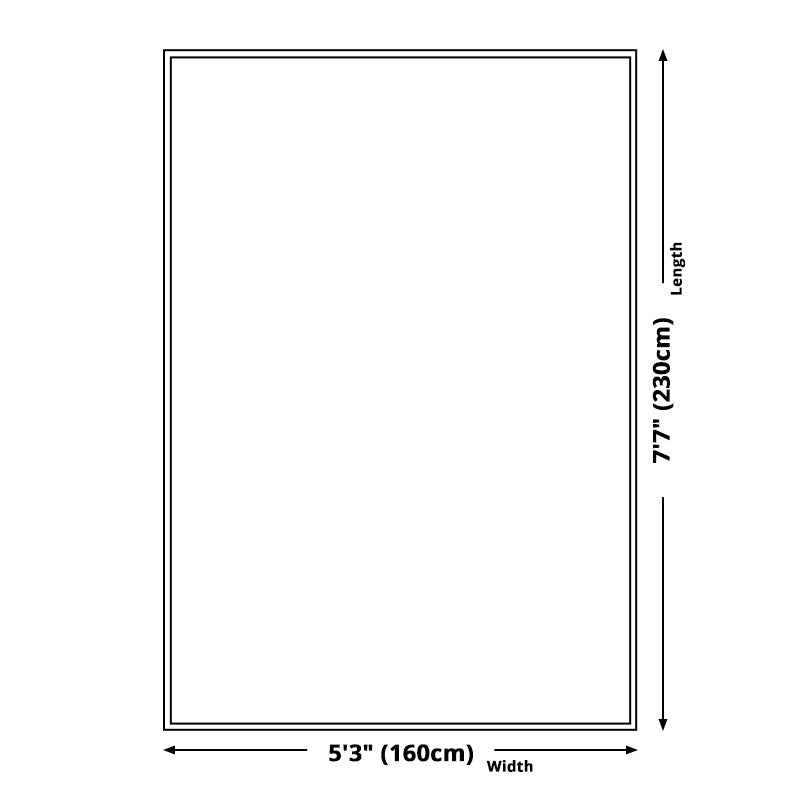 Sikunuo | Blue and Green Abstract Carpet Polyester Modernist Carpet Washable Pet-Friendly Area Rug for the Living Room