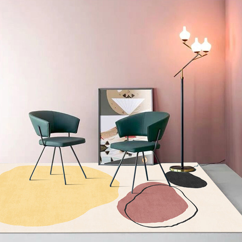 Sikunuo | Simple Norwegian Carpet Multifunctional Abstract Carpet Washable Pet-Friendly Area Rug for Living Room