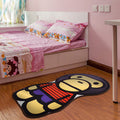 Sikunuo | Stylish Cartoon Character Pattern Rug Multicolored Kids Rug Polyester Washable Pet-Friendly Non-Slip Rug for the Children's Room