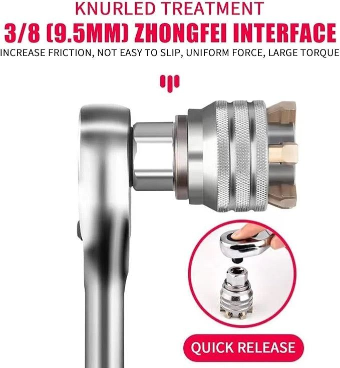 Sikunuo | Multi-function Universal Socket Wrench Tool - Saker® Universal Maintenance Tool