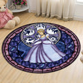 Sikunuo | Unique Cartoon Character Pattern Rug Multicolor Kids Rug Polyester Animal Friendly Washable Area Rug for Kids Room