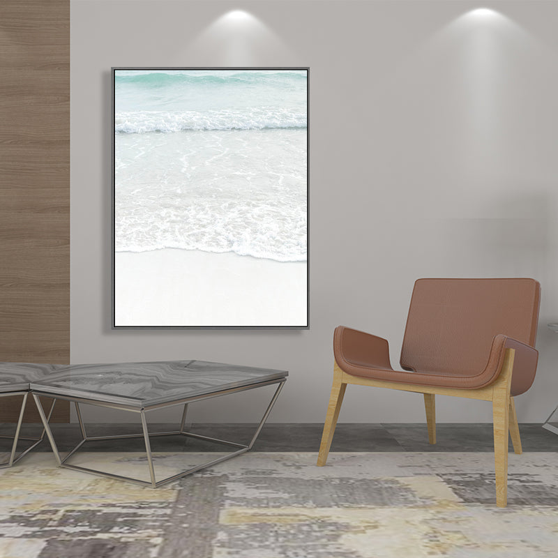 Sikunuo | Beige Sea-water Wall Decoration Tropical Style Texture Canvas Print for Dining Room