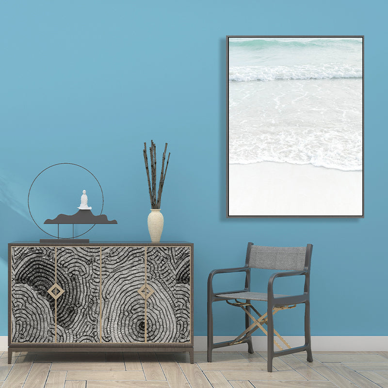 Sikunuo | Beige Sea-water Wall Decoration Tropical Style Texture Canvas Print for Dining Room