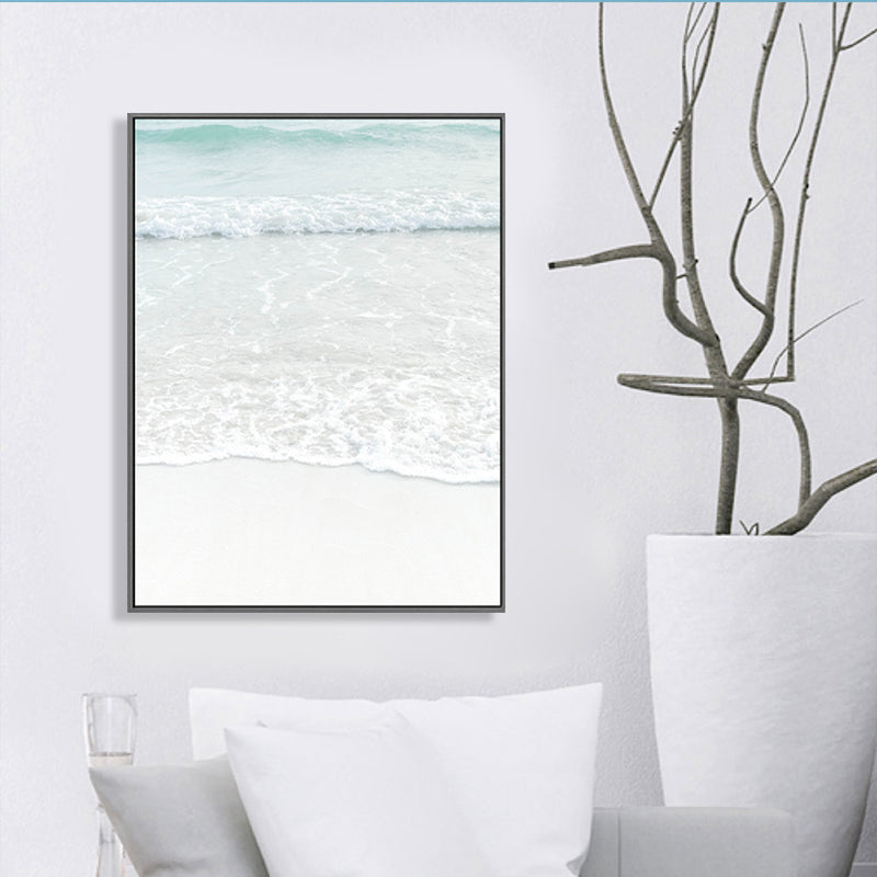 Sikunuo | Beige Sea-water Wall Decoration Tropical Style Texture Canvas Print for Dining Room
