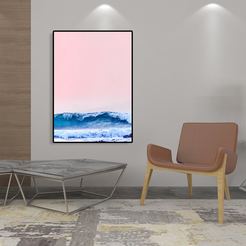 Sikunuo | Tropical Air and Sea Canvas pastel-colored texture painting for playroom, multiple sizes