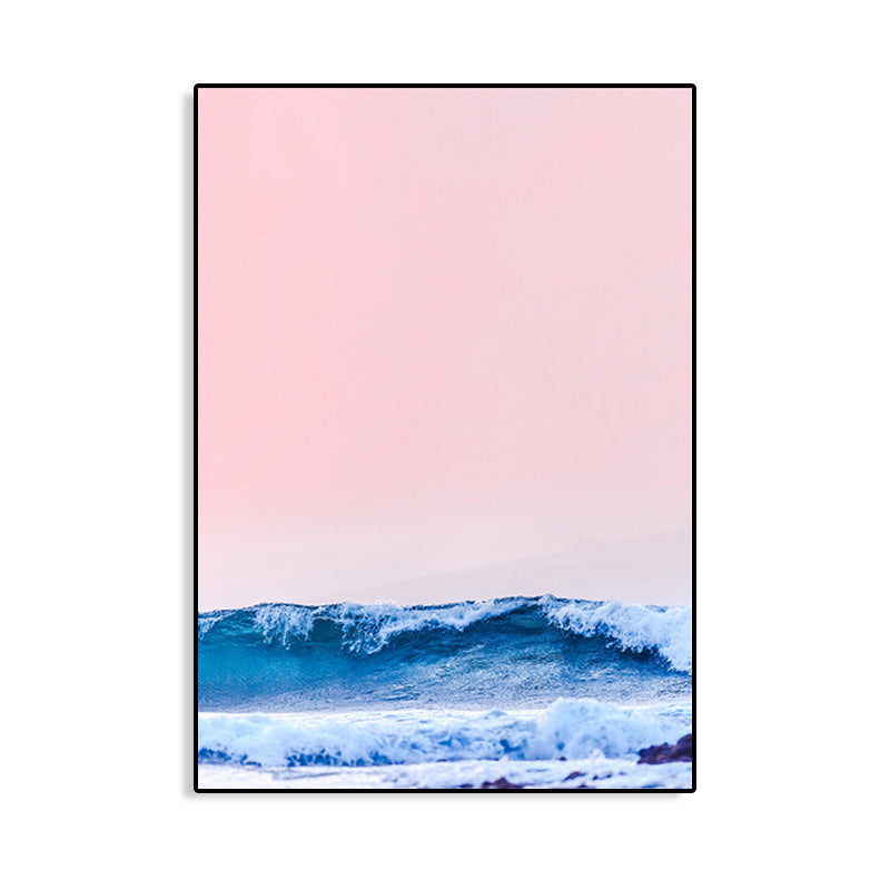 Sikunuo | Tropical Air and Sea Canvas pastel-colored texture painting for playroom, multiple sizes