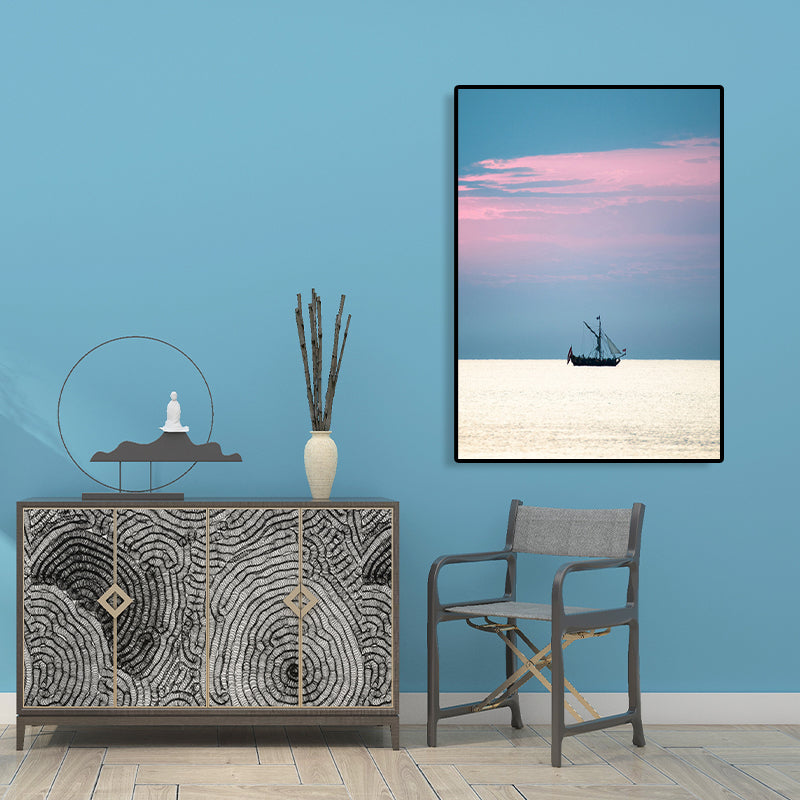 Sikunuo | Tropical Air and Sea Canvas pastel-colored texture painting for playroom, multiple sizes