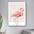 Sikunuo | Pink Flamingo Canvas Art Woven Tropical Girls Bedroom Wall Decor, Multiple Sizes