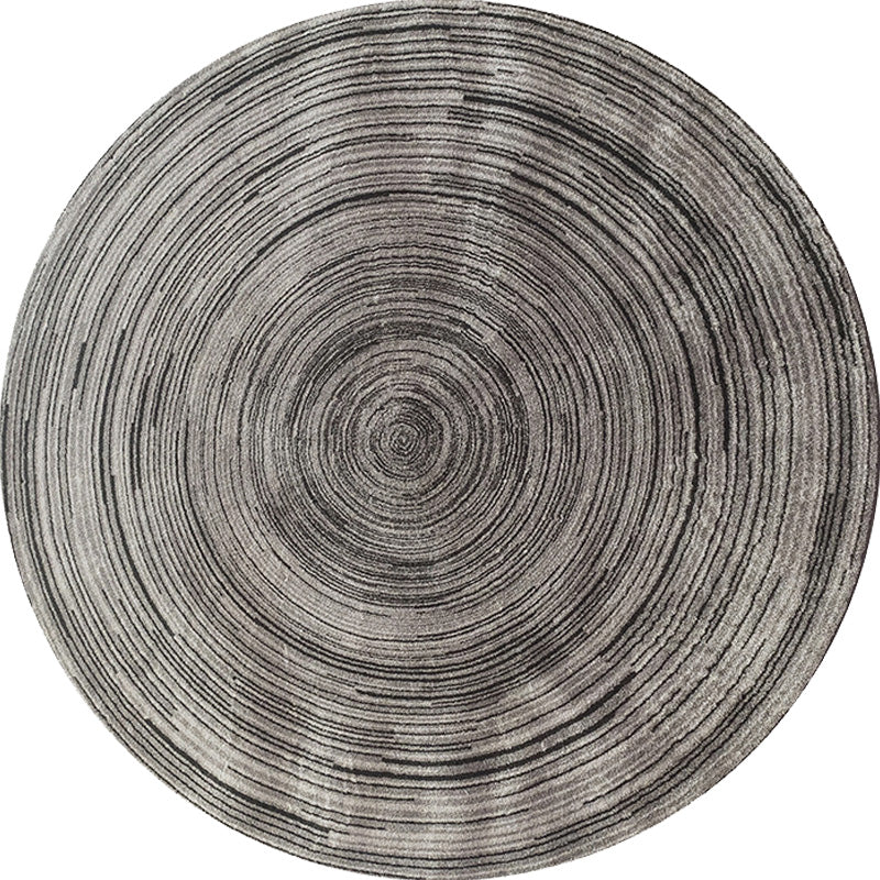 Sikunuo | Creative Multicolor Modernist Rug Polyester Circle and Brush Stroke Pattern Rug Washable Pet Friendly Non-Slip Rug for the Living Room