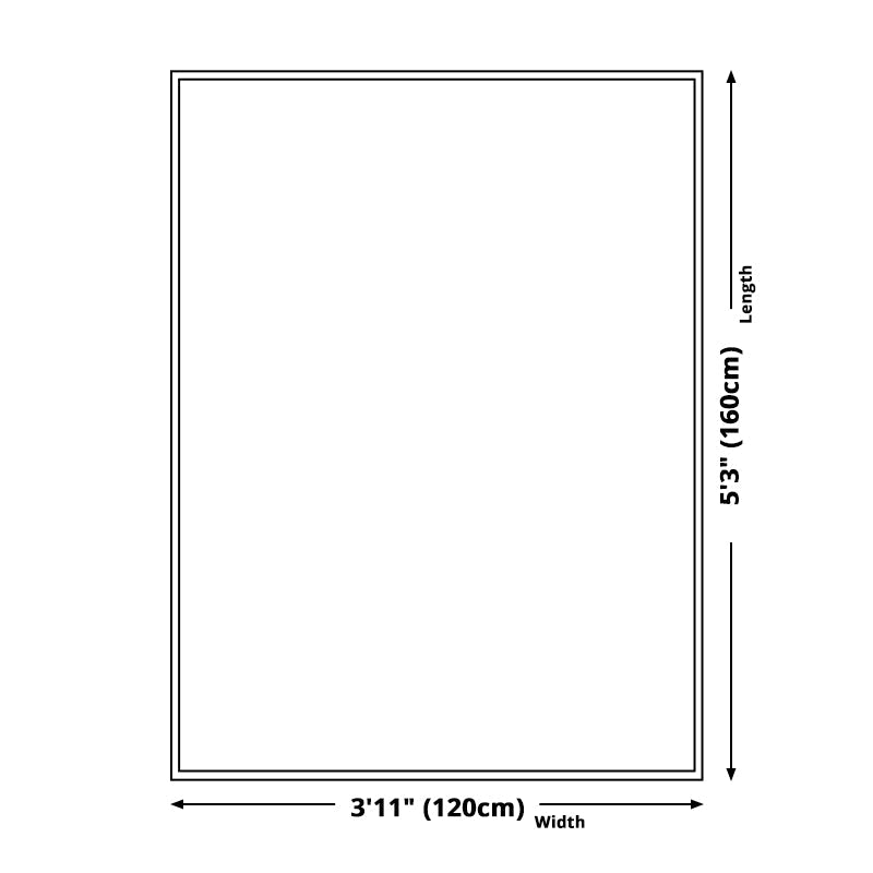 Sikunuo | Traditional Tribal Flower Pattern Rug Multicolored Moroccan Rug Polyester Pet Friendly Non-Slip Back Washable Rug for Living Room