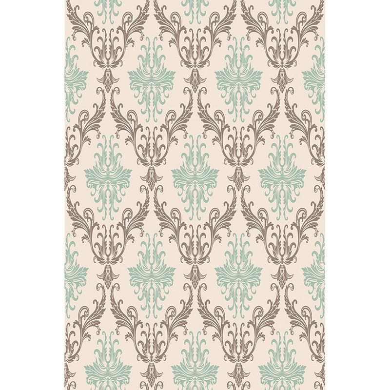 Sikunuo | Moroccan geometric pattern rug in orange and brown, polyester rug, washable, pet-friendly, non-slip, area rug for the living room