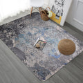 Sikunuo | Creative abstract rug Multicolor Industrial design rug Polyester Pet-friendly non-slip backing Washable rug for the living room