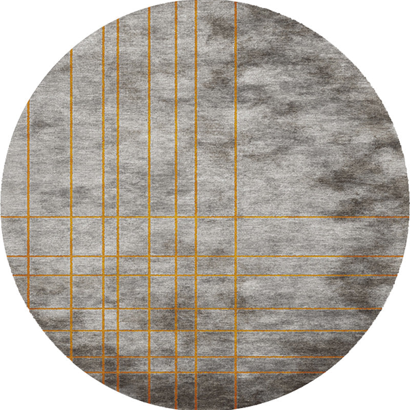Sikunuo | Colorful checkered rug Polyester Modern rug Washable Non-slip Pet-friendly area rug for the living room