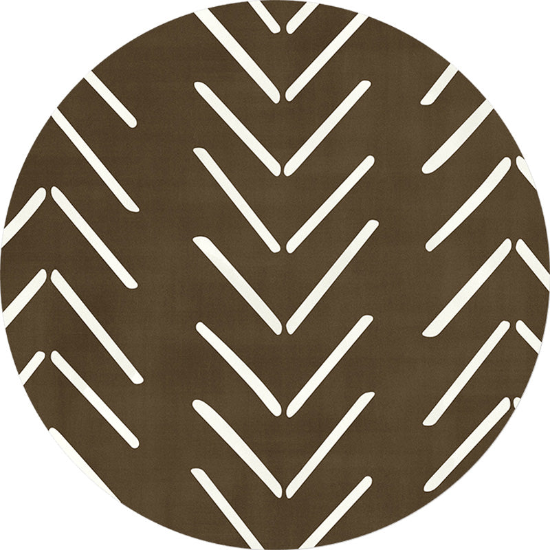 Sikunuo | Geometric and striped pattern carpet polyester modern carpet washable non-slip pet-friendly carpet for the living room