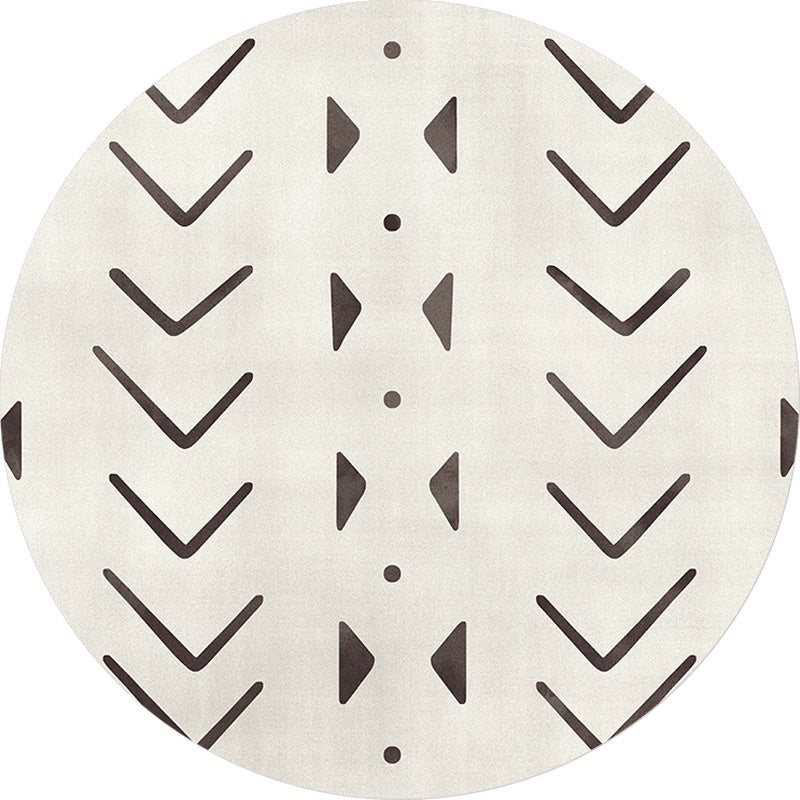Sikunuo | Geometric and striped pattern carpet polyester modern carpet washable non-slip pet-friendly carpet for the living room