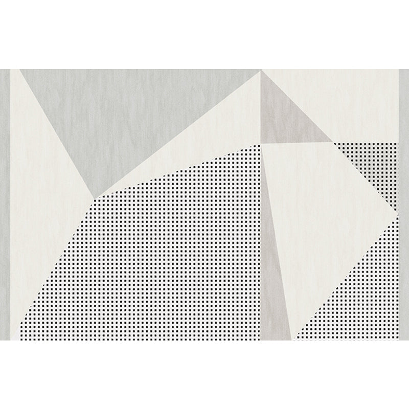 Sikunuo | Funky Modernism Rug Green and Gray Geometric and Checkered Pattern Rug Pet Friendly Non-Slip Washable Area Rug for Decoration