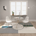 Sikunuo | Funky Modernism Rug Green and Gray Geometric and Checkered Pattern Rug Pet Friendly Non-Slip Washable Area Rug for Decoration