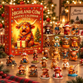 🎄 Highland Cow Advent Calendar 2026 – 24-Day Collectible Figurine Countdown