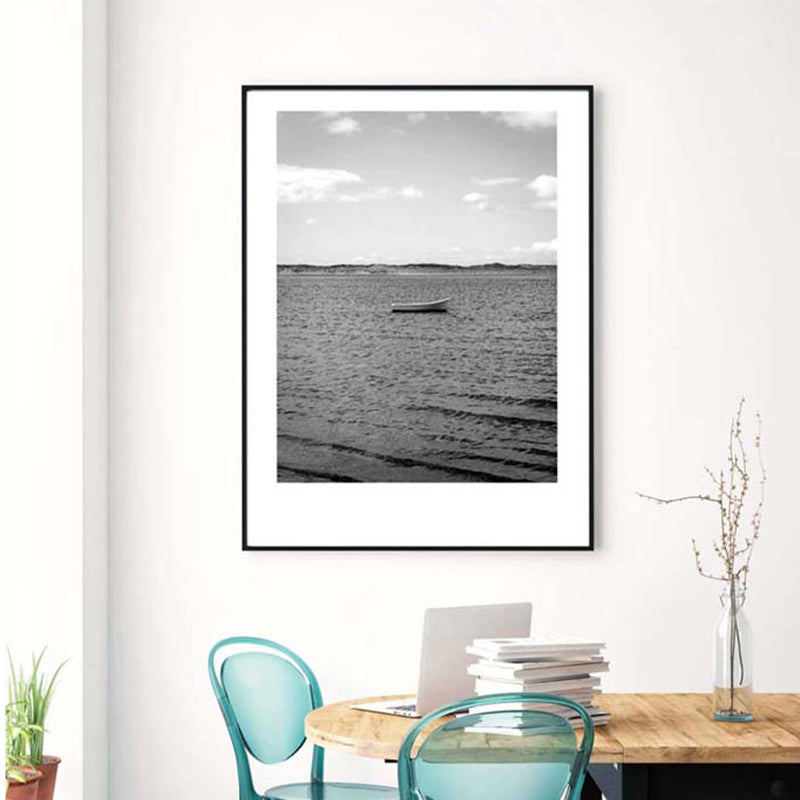 Sikunuo | Gray Tropical Canvas Wall Art Photography Landscape Print Wall Decor for the Dining Room