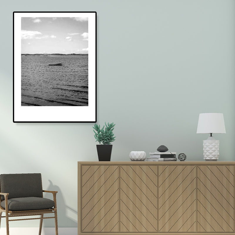 Sikunuo | Gray Tropical Canvas Wall Art Photography Landscape Print Wall Decor for the Dining Room