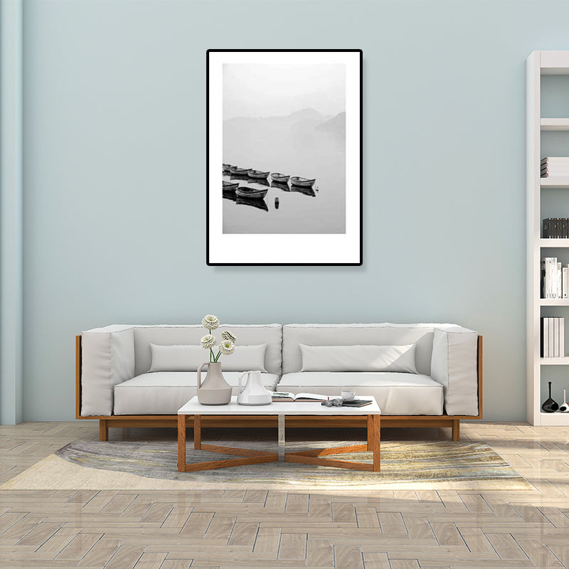 Sikunuo | Gray Tropical Canvas Wall Art Photography Landscape Print Wall Decor for the Dining Room