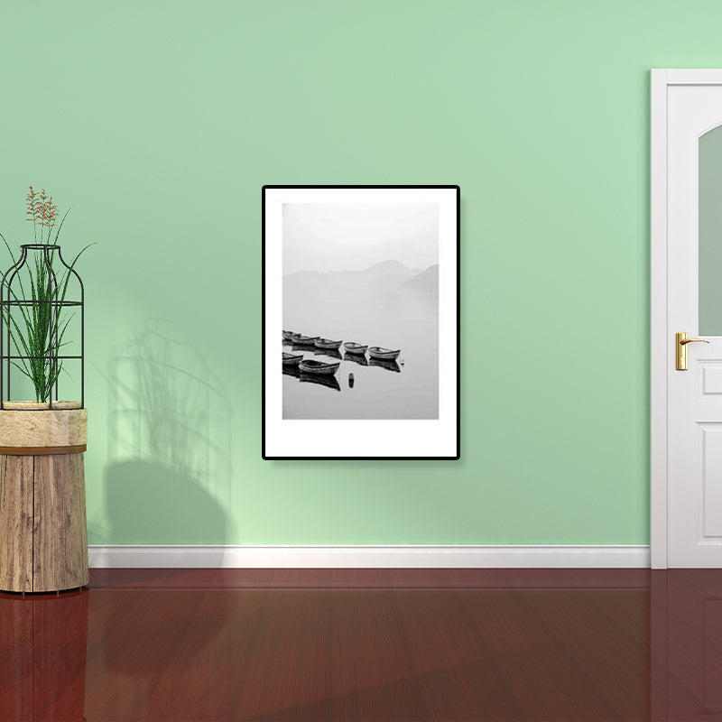 Sikunuo | Gray Tropical Canvas Wall Art Photography Landscape Print Wall Decor for the Dining Room