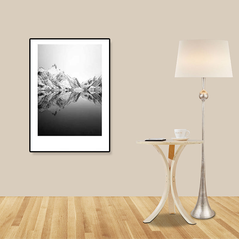 Sikunuo | Tropical Rocky Bay Seascape Canvas Print Dark Color Texture Wall Art for the Living Room