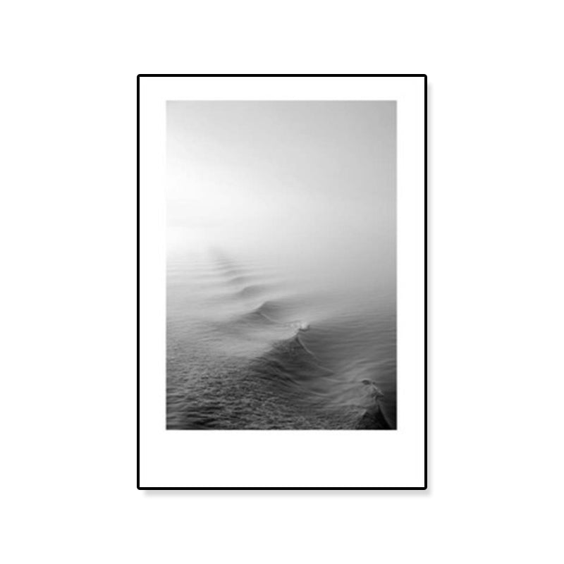Sikunuo | Tropical Rocky Bay Seascape Canvas Print Dark Color Texture Wall Art for the Living Room