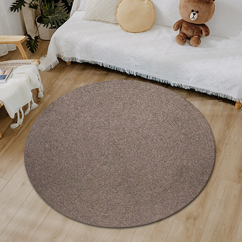 Sikunuo | Simple rustic carpet wool plain carpet machine washable pet-friendly non-slip carpet for the bedroom
