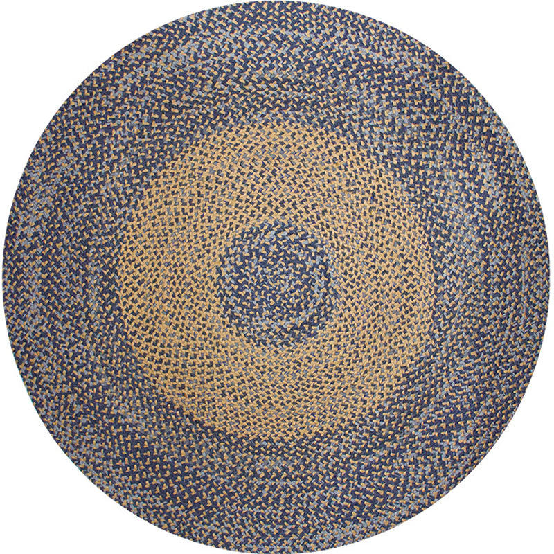 Sikunuo | Stylish Country Rug Gray Circle Pattern Rug Pet Friendly Non-Slip Washable Rug for Decoration