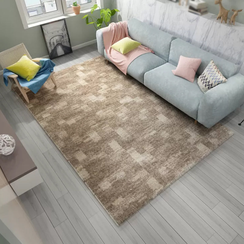 Sikunuo | Multicolor Abstract Carpet Polyester Industrial Carpet Pet Friendly Washable Non-Slip Carpet for Bedroom