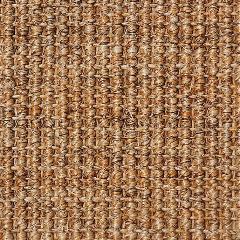 Sikunuo | Brown Solid Color Rug Sisal Country Rug Pet Friendly Washable Non-Slip Rug for Bedroom