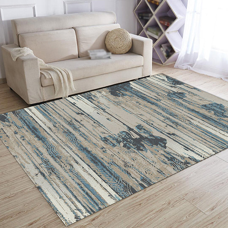 Sikunuo | Multicolor Abstract Carpet Polyester Industrial Carpet Pet Friendly Washable Non-Slip Rug for Living Room
