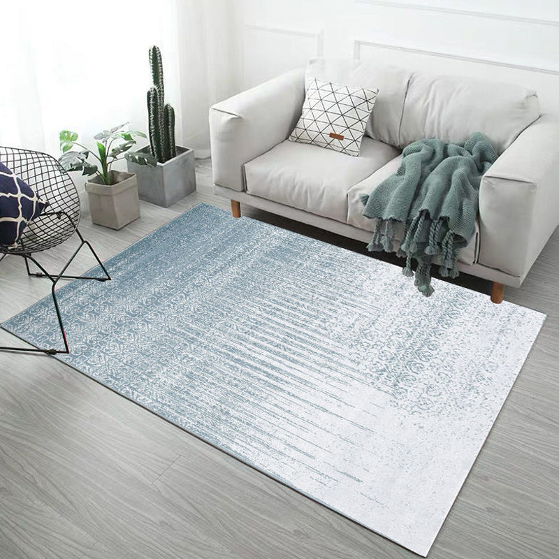 Sikunuo | Multicolor Abstract Carpet Polyester Industrial Carpet Pet Friendly Washable Non-Slip Rug for Living Room