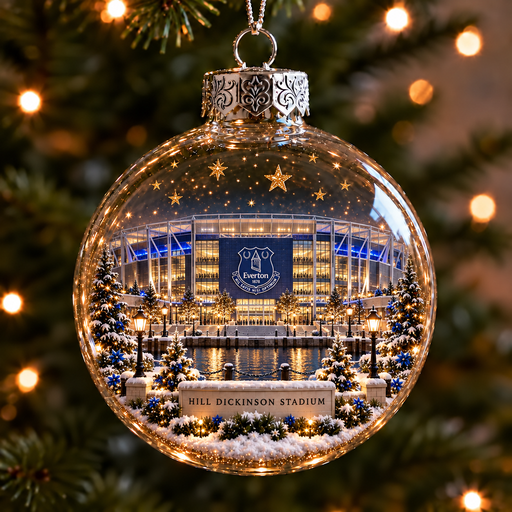 Light-Up Football Stadium Christmas Ornament