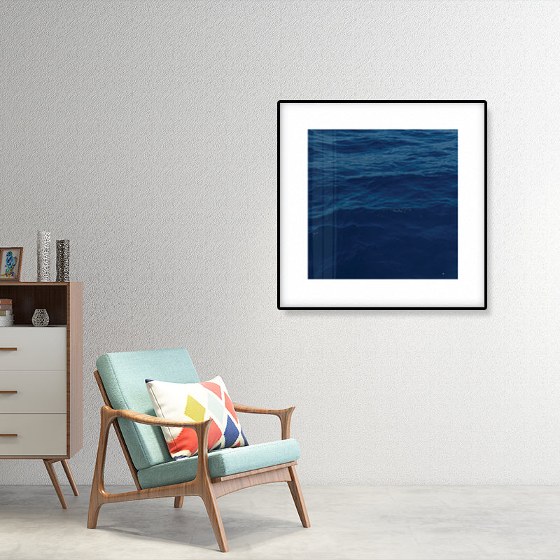 Sikunuo | Seascape Ocean Water Wall Art Tropics Textured Canvas in Blue for Home Interior